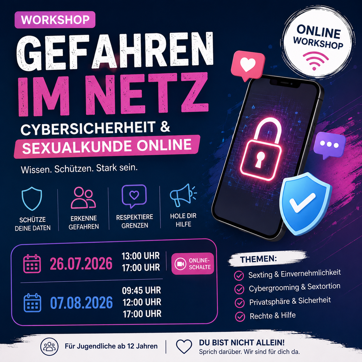 Neuer Medienverein Media Management & Productions startet mit Online-Workshop zu Cybersicherheit und Sexualkunde im digitalen Raum (Pressemitteilung)